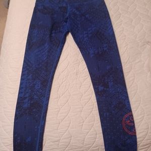 Royal blue Zumba leggings women's large, GUC